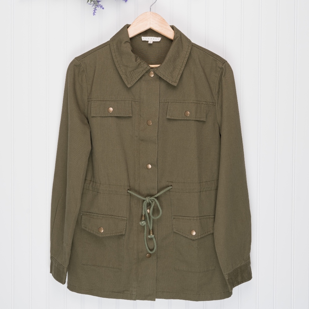 Fall Woven Jacket with front pockets - Picture 5 of 8